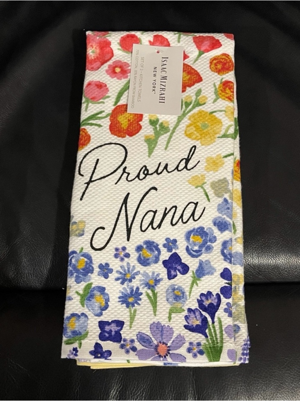 Isaac Mizrahi Kitchen Towels Set of 3 - Proud Nana Kitchen Towels